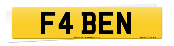 Registration number F4 BEN